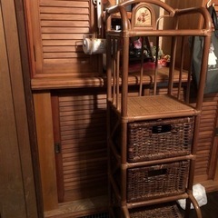 陶チェスト　キャスター付き中古品の画像