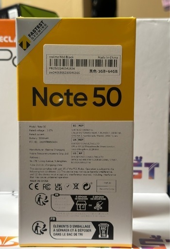 Realme Note 50 ブラック 3GB/64GB 1点‼️ SIMフリー