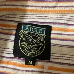 高級AIGLE🔴シャツmサイズの画像