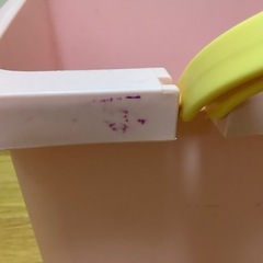 スマイル　キャスター付き　おもちゃ収納ケース　収納ラック　収納ケース　ピンクの画像