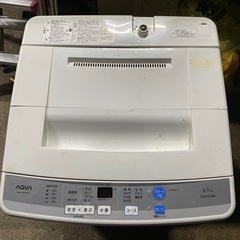 アクア　中古品洗濯機の画像