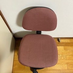 学習イス　ガス式　足乗せ付き　ピンクの画像