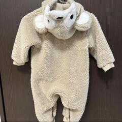ダッフィー風モコモコ　カバーオール70サイズ