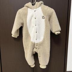 ダッフィー風モコモコ　カバーオール70サイズの画像