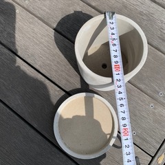 モルタル調　植木鉢①の画像