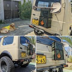 ジムニー 背面キャリアJA11 リアキャリア バックドア 防水 ...