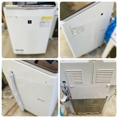 【配送、設置込み❗】SHARP 10kg洗濯乾燥機 ⚠️説明文お読みください‼︎ES-PT10C-T 2019年製/J043-01の画像