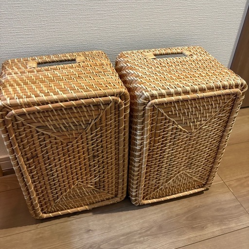 無印良品重なるラタン長方形ボックス (たこやき) 北初富の収納 無印良品重なるラタン長方形ボックス (たこやき) 北初富の収納
