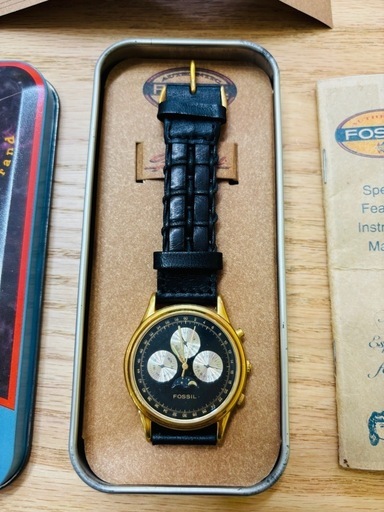 FOSSIL クロノグラフ 時計 箱付き　ヴィンテージ　レア