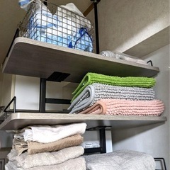 【終了】アイリスオーヤマ天井つ突っ張り式ランドリーラック