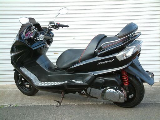 YAMAHA マジェスティ250C 黒 冬価格値引き 諸経費無し 試乗エンジン点検済み 当日お渡し可 自賠責保険加入で乗れます  10万→9万 YAMAHA マジェスティ250C 黒 冬相場最終値下げ価格 諸経費無し 試乗