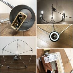 ディクラッセ・シャンデリア超美品　LED電球対応LP2000CH クローム Arco grande CH　DI CLASSEシンプルモダン曲線美照明　展示品・アウトレットの画像