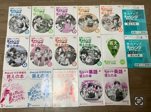 書き込みなし！答え付き！ベネッセ進研ゼミ小学講座 チャレンジ6年生国