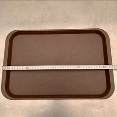 直接引き取り5%OFF　トレー お盆 配膳盆 厨房小物 飲食店 長方形 幅435×奥行き283×高さ20ｍｍ プラスチック製 27枚セット 業務用 中古 704032の画像