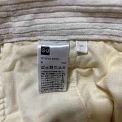コーデュロイパンツ　GU    Sサイズの画像