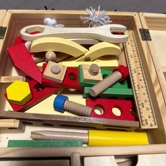 子供用　大工整備ごっこおもちゃ　木製　※無料の場合ありの画像