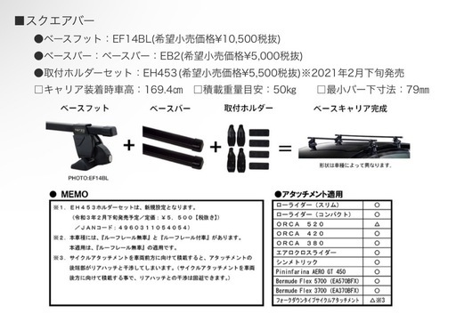 ヤリスクロス用  Terzo  3点セット