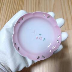 【新品未使用】西海陶器 清秀 桜柄 御椀と小皿のセット 5個の画像