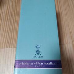 【新品未使用】KAISER 花鳳凰文飾花瓶