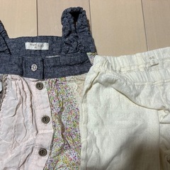 ⑥お値下げ　可愛い　100 女の子　夏服　全部ブランド服　souris スーリー  biquette club ELLE 半袖　ズボン　カーディガン  トップス の画像