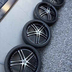 PDW ダイナミクス22インチアルミホイール☆バリ山夏タイヤ付きの画像