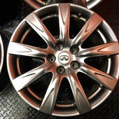 日産 フーガ 後期 Y51 純正オプションホイール 18インチ 8J5HPCD114.3+43 RAYS製 インフィニティ等 (VHI400)の画像