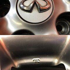 日産 フーガ 後期 Y51 純正オプションホイール 18インチ 8J5HPCD114.3+43 RAYS製 インフィニティ等 (VHI400)の画像