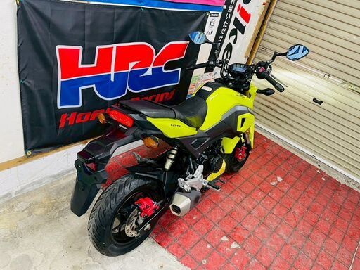 実動】ホンダ グロム JC61後期 蛍光イエロー PGM-Fi 125cc 4mini 配送