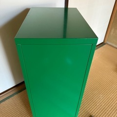 IKEA HELMER ヘルメル 引き出し　キャスター付　グリーンの画像