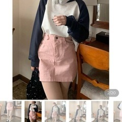 新品未使用　nuguミニスカートピンク