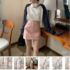 新品未使用　nuguミニスカートピンクの画像