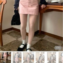 新品未使用　nuguミニスカートピンクの画像