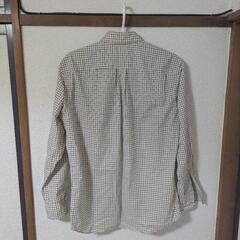 【美品】ユニクロ　EFCブロードチェックシャツ　メンズMの画像