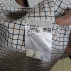 【美品】ユニクロ　EFCブロードチェックシャツ　メンズMの画像