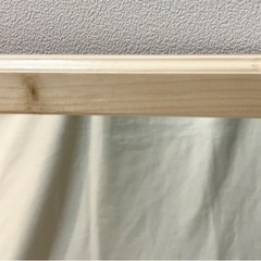 新品未使用品⬛天然木枠ウォールミラー　壁掛鏡　の画像