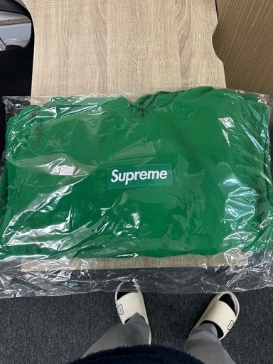 メンズ Supreme Box Logo Hooded Sweatshirt "Green" (24FW)