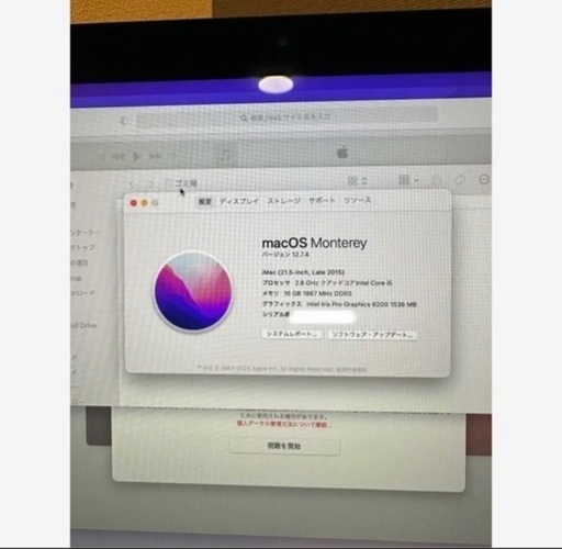 iMac 2015 21.5インチモデル
