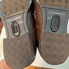 【新品未使用品】VISARUNO☆革靴24.5センチの画像