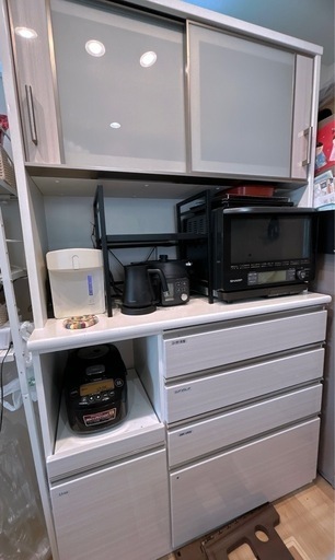 ニトリ キッチンボード ポスティア 120cm ホワイトオーク ニトリ