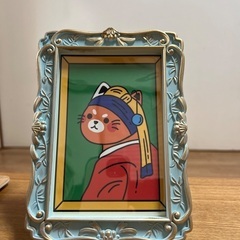 新品未使用未開封 にゃん珠の耳飾り ポストカード　※縁付き！の画像
