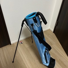 美品　ゴルフスタンドバッグ 青 ショルダー