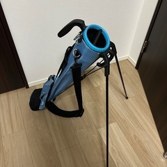 美品　ゴルフスタンドバッグ 青 ショルダーの画像