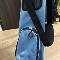 美品　ゴルフスタンドバッグ 青 ショルダーの画像