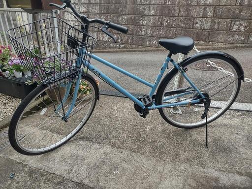 シティサイクル水色、27インチ あさひサイクル シティサイクル 水色