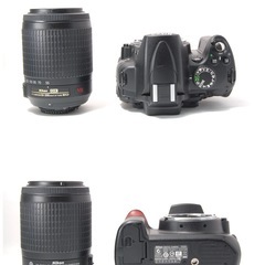 望遠レンズ付き Nikon D5000 美品 届いてすぐに使える 手ぶれ補正付きの画像