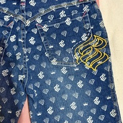 ROCAWERE 総柄　デニムパンツ　ジーンズの画像