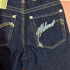 MAKAVELI デニムパンツ　ハーフパンツの画像