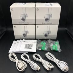 【103】新品4台 2.4GHz 屋内/屋外 クラウドストレージWi-Fi スマートカメラの画像