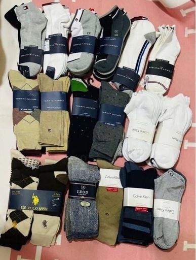 トミーヒルフィガー・カルバンクライン・ラルフローレン他　ソックス　ハワイ購入 紳士 ソックス