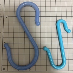 S字フック　3つの画像